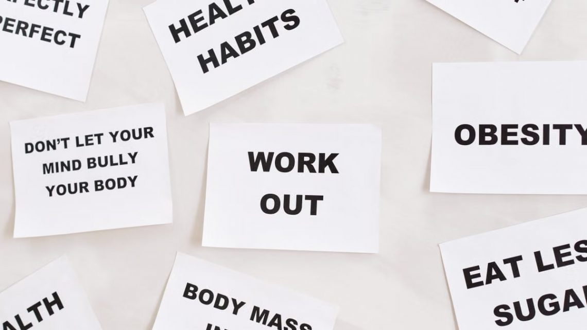 Collection of motivational health and fitness messages on cards. Inspire healthy habits and lifestyle changes.
